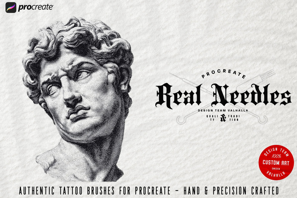Real Needles – 80 Procreate Brushes – preview 5
