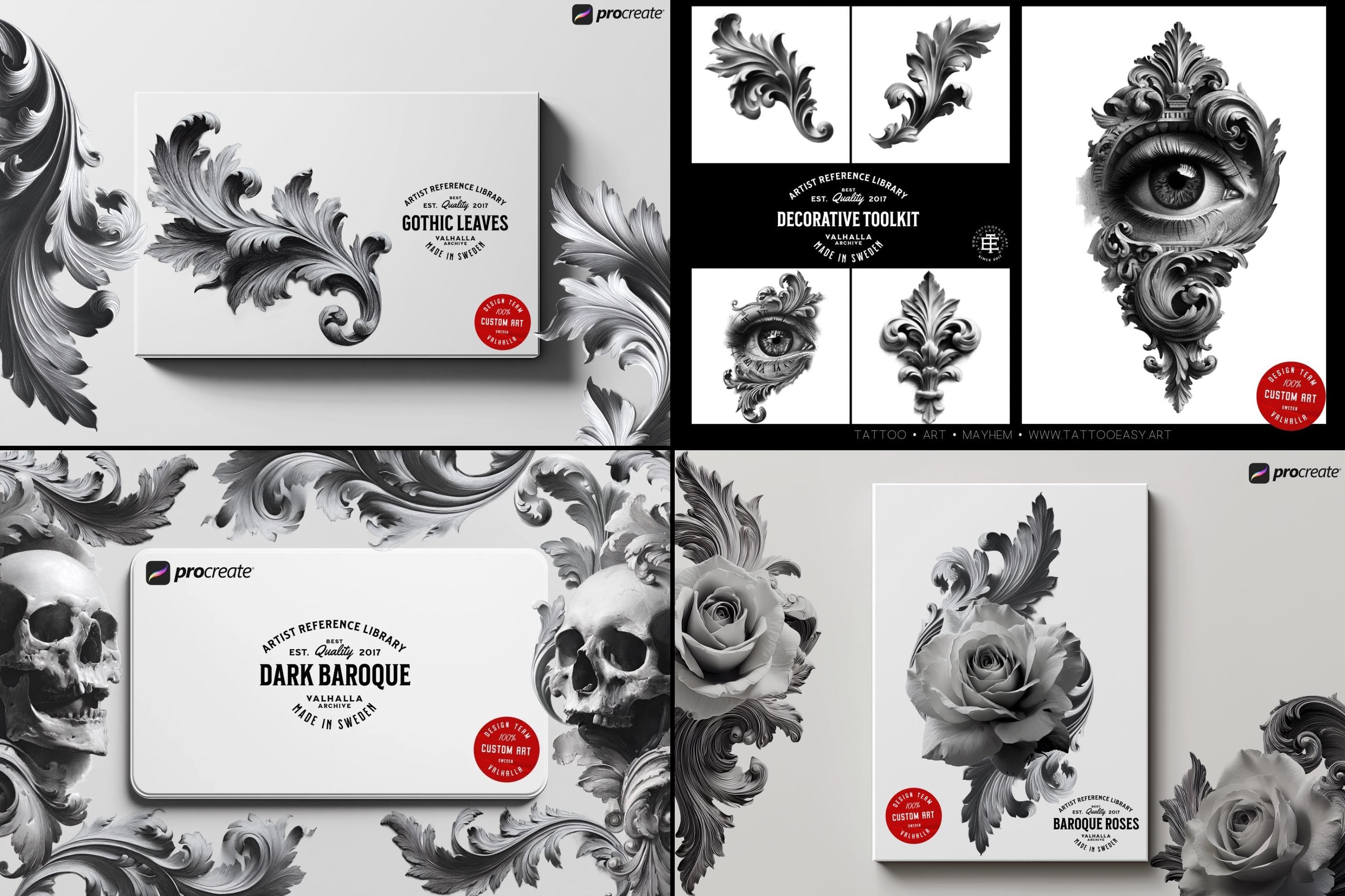 The Baroque Master Collection, Hundreds of Ornaments, 8 Bundles in One, A Timeless Toolset for Artists