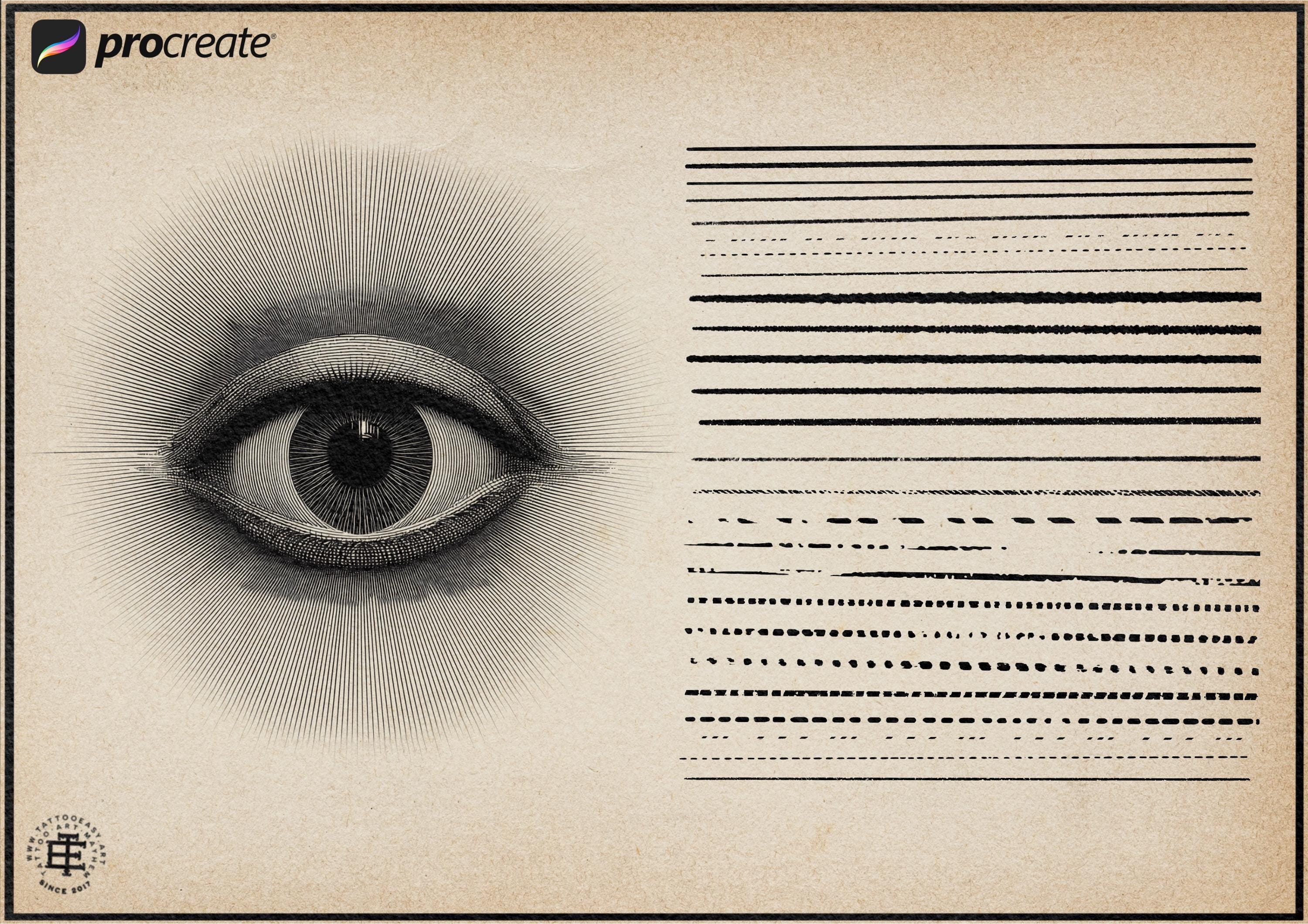 Procreate Engraving Toolbox Ultimate Brush Kit: 500+