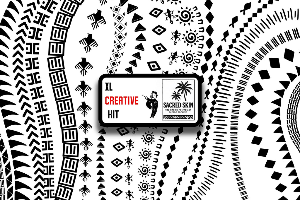 Procreate Tattoo Brushes: Polynesian & Maori Tribal Art Stamps + PNG Bundle