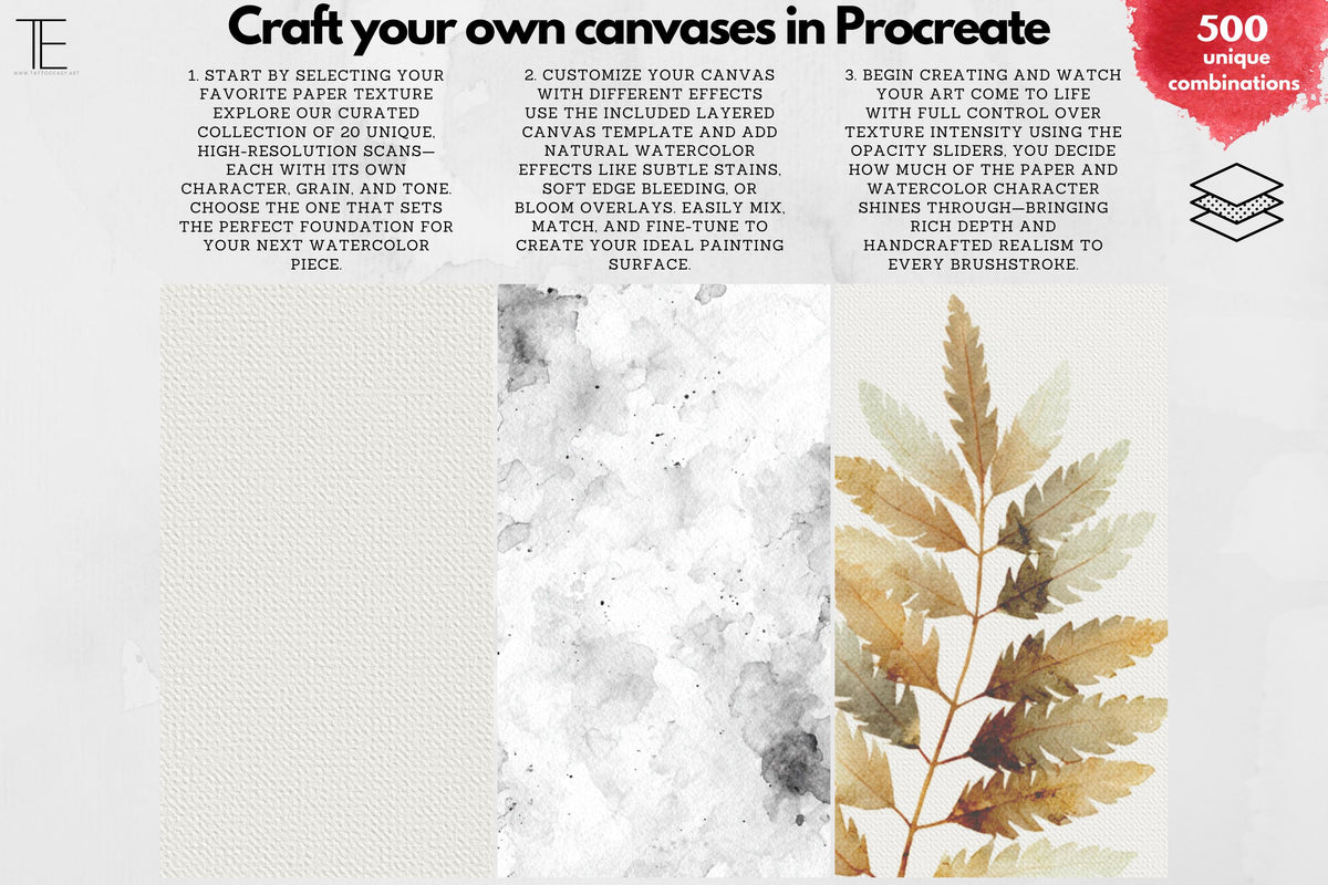 Tattoo Flash Painter – Procreate Watercolor Brushes & Canvases