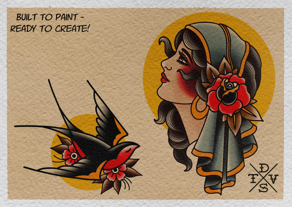 The Traditional Tattoo Artist Ultimate, Procreate kit for artists XXL - The original bundle crafted by hand!