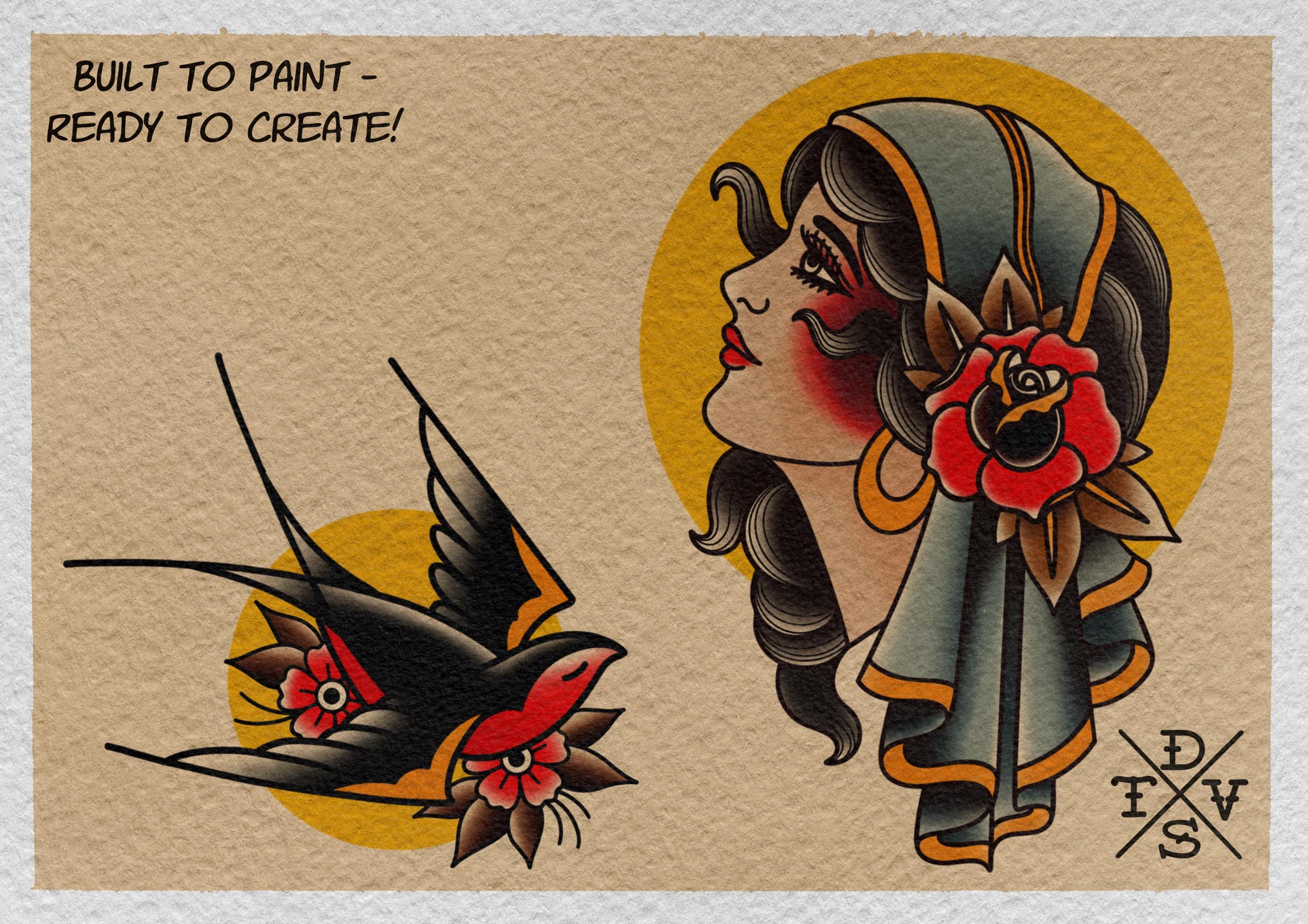 The Traditional Tattoo Artist Ultimate, Procreate kit for artists XXL - The original bundle crafted by hand!