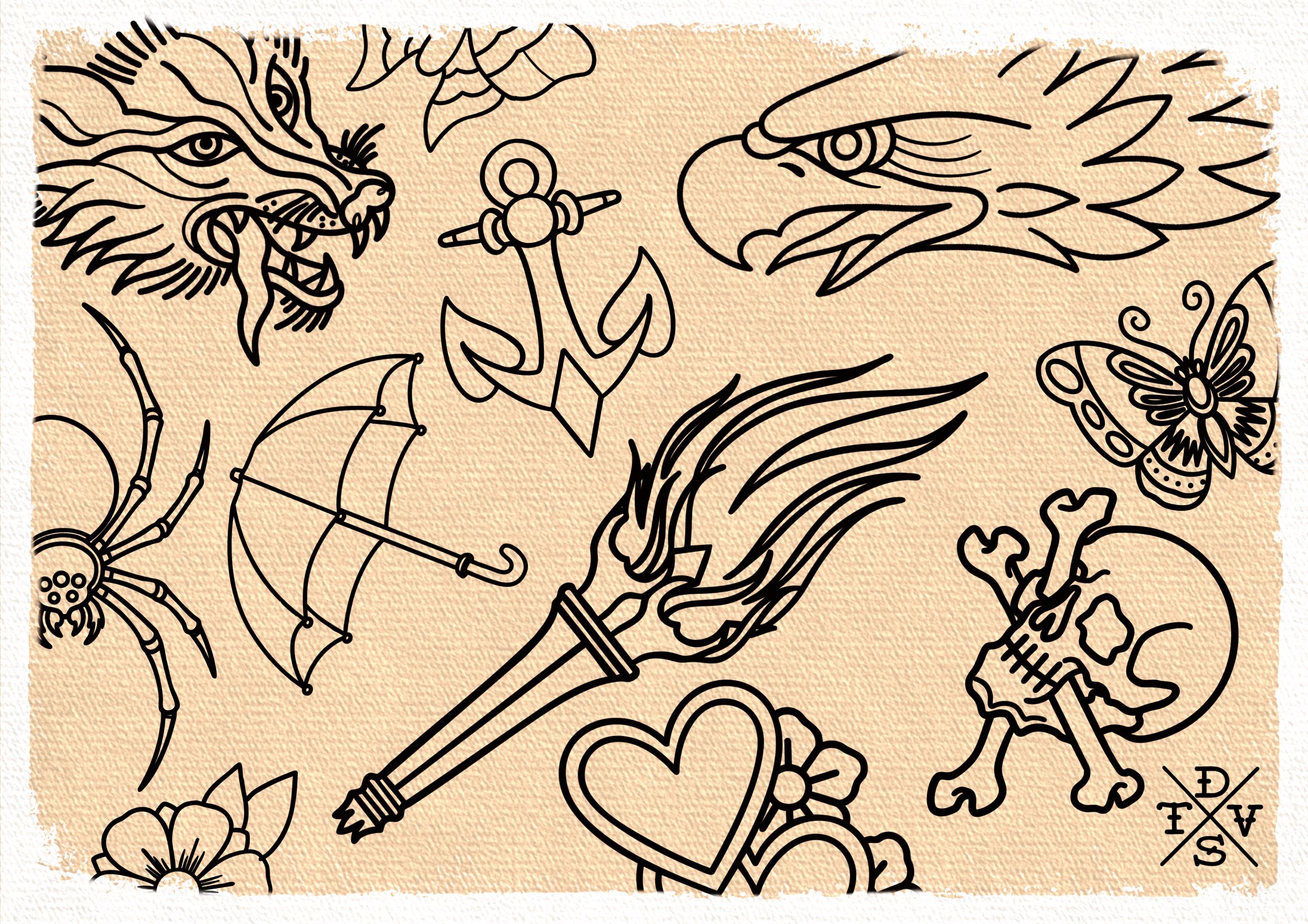 The Traditional Tattoo Artist Ultimate, Procreate kit for artists XXL - The original bundle crafted by hand!