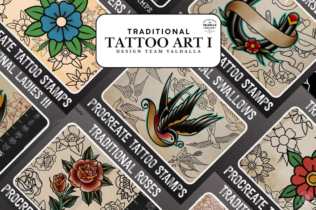 The Traditional Tattoo Artist Ultimate, Procreate kit for artists XXL - The original bundle crafted by hand!