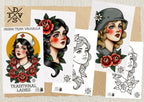 The Traditional Tattoo Artist Ultimate, Procreate kit for artists XXL - The original bundle crafted by hand!