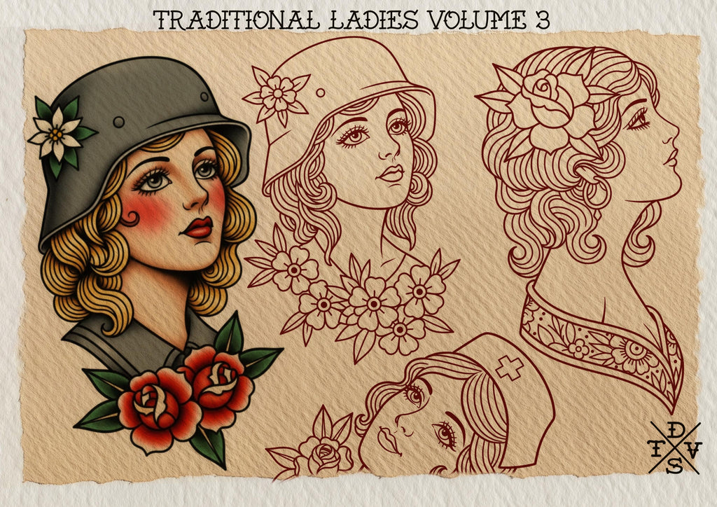 The Traditional Tattoo Artist Ultimate, Procreate kit for artists XXL - The original bundle crafted by hand!