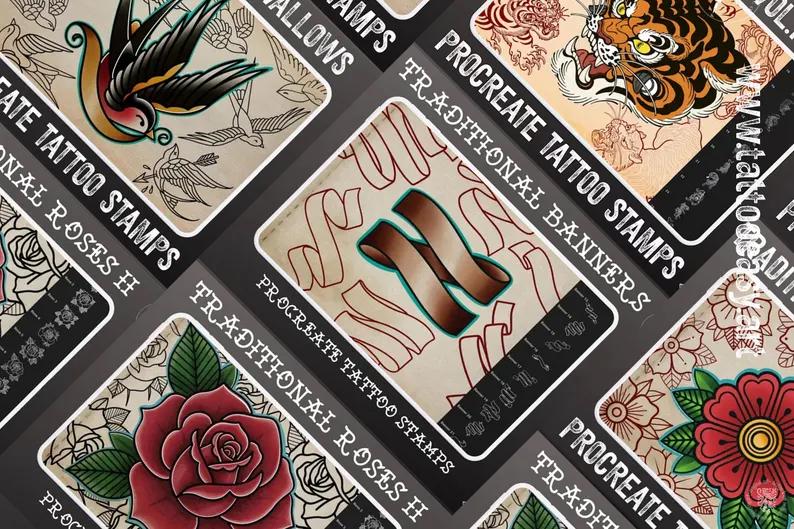 The Traditional Tattoo Artist Ultimate, Procreate kit for artists XXL - The original bundle crafted by hand!