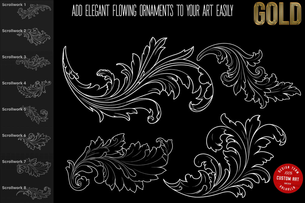 The Baroque Master Collection, Hundreds of Ornaments, 8 Bundles in One, A Timeless Toolset for Artists