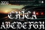 Blackletter Procreate Stamp Brushes | Gothic Tattoo Lettering Design Kit