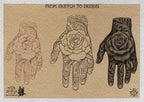 ProcreateTattoo Stamp Brushes, Hand Tattoo ideas ( digital download )