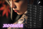 Japanese Tattoo Artist, Watercolor & Flash design kit
