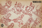Traditional Pinup Design kit - Procreate | 150+ Classic old-scool , stencils ( digital download ) Tattoo Flash Art