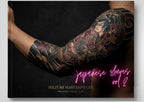 Japanese Traditional Sleeves, 4 irezumi bundles, sleeve stencils, Pdf, png & Procreate design bundle