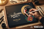 250+ Traditional Tattoo Lady Creator for Procreate | Old School Flash Stencils, DIY Assets & Brushset