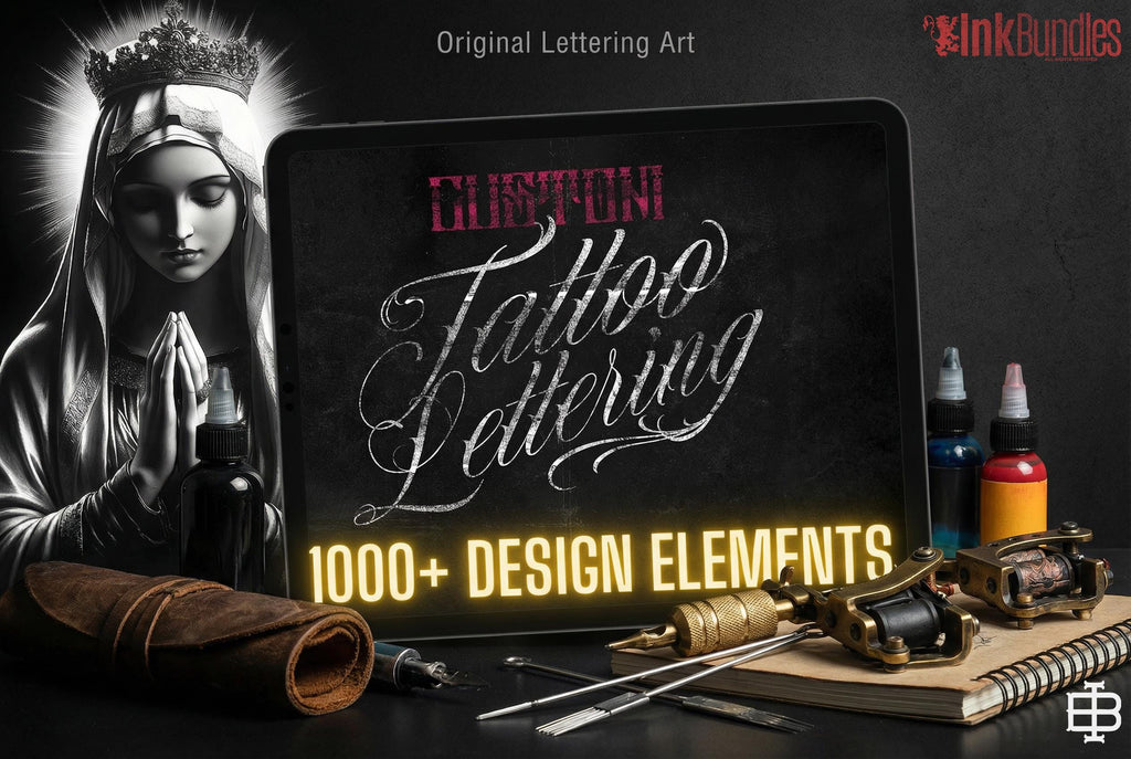 Custom Tattoo Lettering Vol.2 – Procreate Lettering Kit
