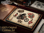Traditional Biker Tattoo Stencils – Procreate Stamps