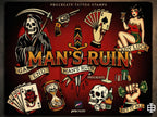 Traditional Gambling Casino Tattoo Design kit - Procreate | 113 Classic Mans ruin Tattoo stencils