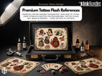 Traditional Gambling Casino Tattoo Design kit - Procreate | 113 Classic Mans ruin Tattoo stencils