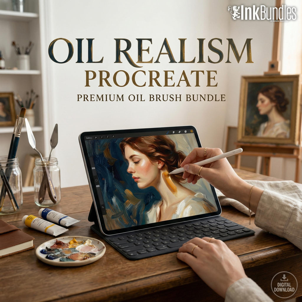 Master Oil – 66 Procreate Brushes – preview 10