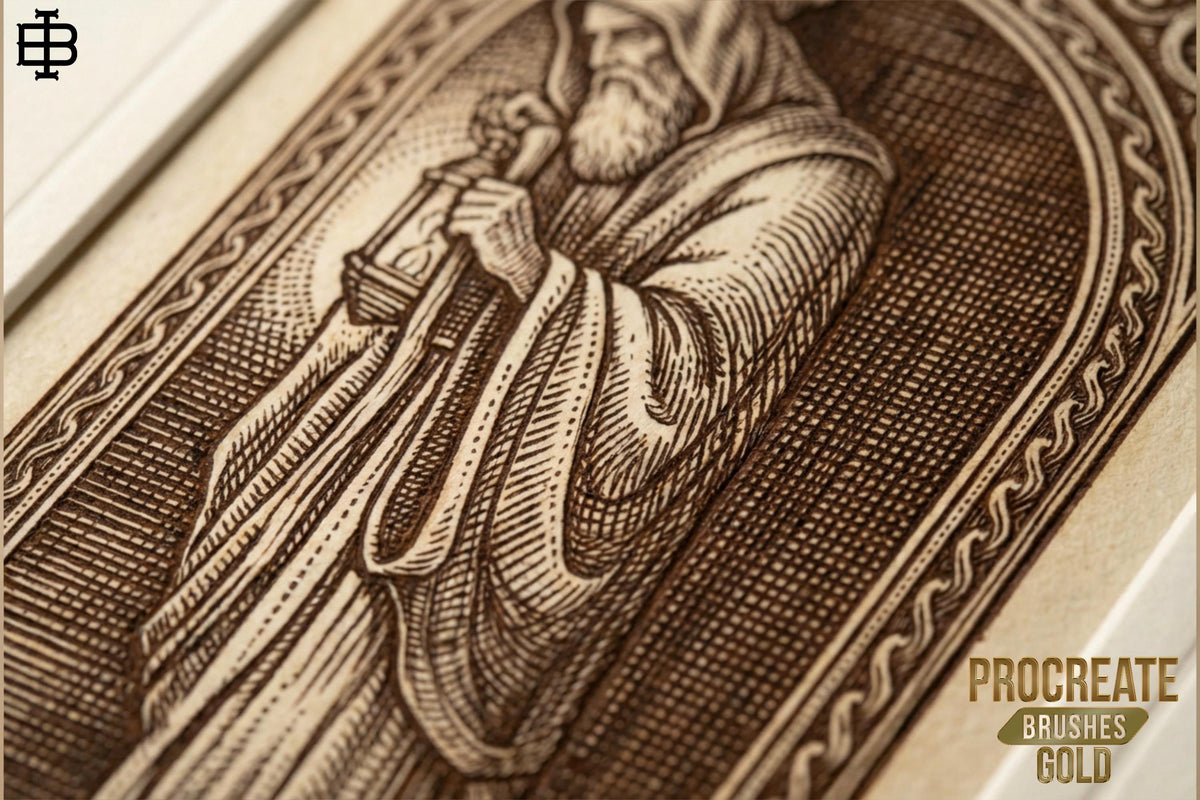 Medieval Ink II – 200+ Procreate Brushes