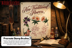 Neo-traditional flowers 1 - custom art, digital download Procreate/Photoshop/vector Stencils