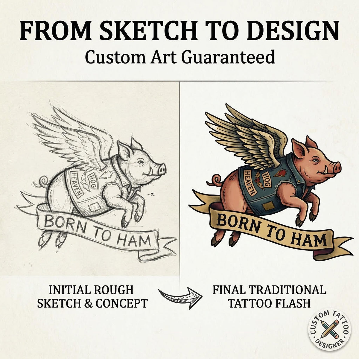 Traditional Biker Tattoo Stencils – Procreate Stamps