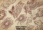 Neo-Traditional vol.1, Procreate creative design kit & custom art! 600+