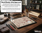 Traditional Tattoo Toolkit – Procreate Stamps & Brushes