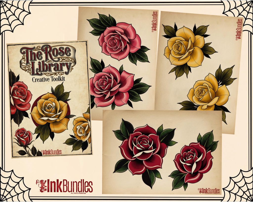 Rose Stencils & Flash work