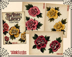 Rose Stencils & Flash work