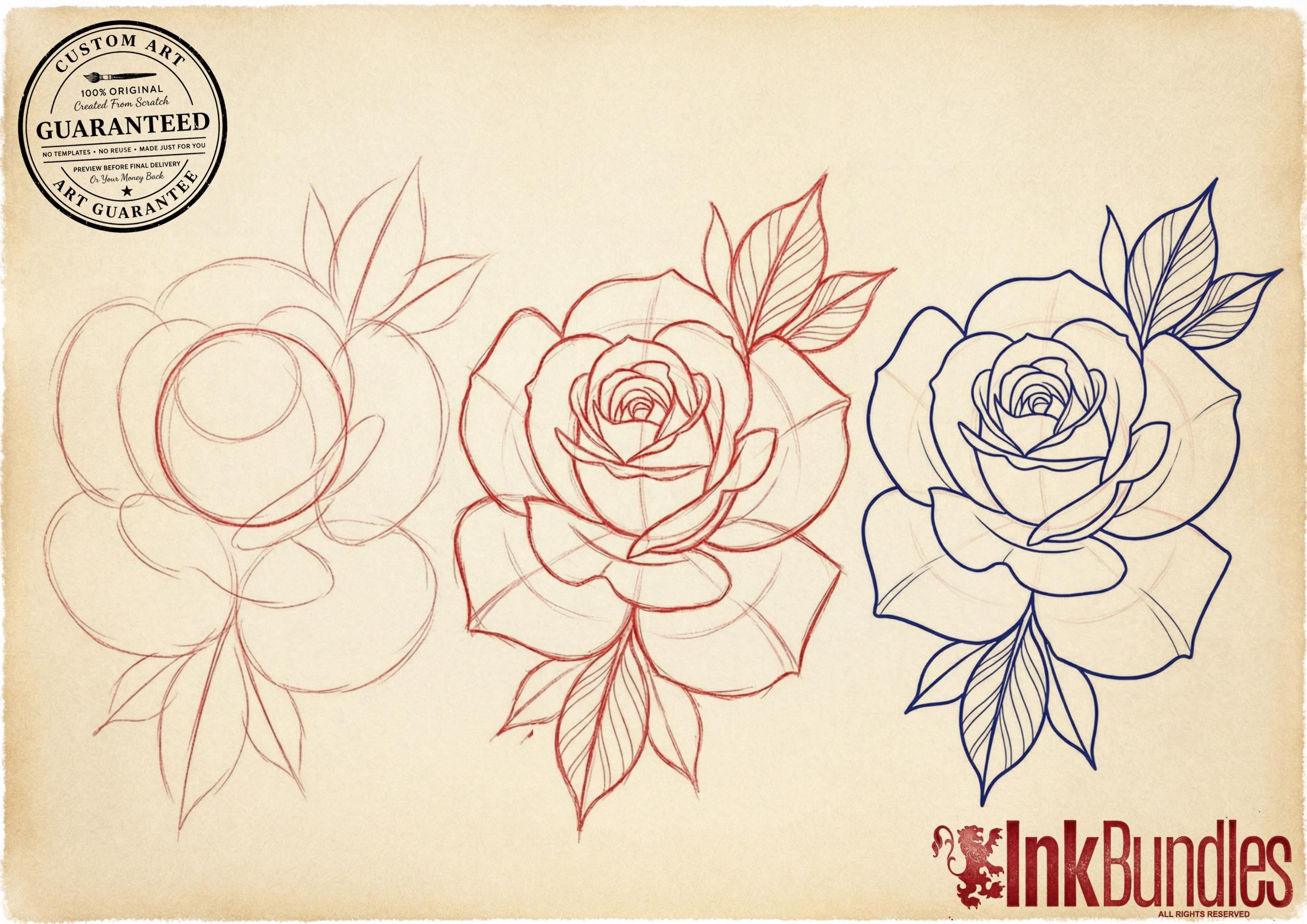 Rose Stencils & Flash work