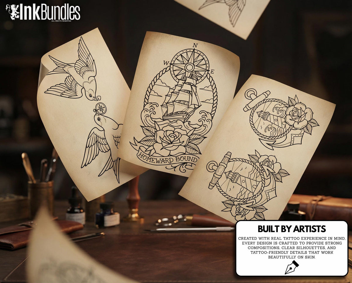 Procreate Tattoo Art Toolkit Bundle - 1,400+ Stamps & Brushes