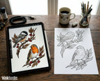 Neo Traditional Birds