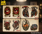 2026 Traditional Tattoo Procreate Stamp Collection