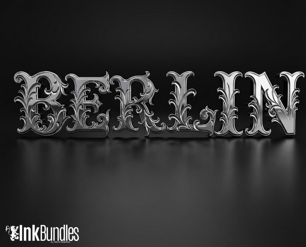 Chicano Lettering kit - Procreate XL | Cholo ( digital download ) Tattoo Fonts design kit