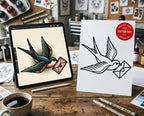 200+ American Traditional Tattoo Designs – Procreate Brushes & PNG Stencils (Digital Download)