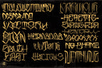 Tattoo Lettering Bundle for Procreate – Chicano Blackletter Fonts, Custom Script Brushes & PNG Lettering Pack