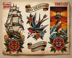 350+ Traditional Tattoo Ideas – Procreate Stamps | Old School