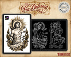 Religious Designs | Procreate + PNG & Ebook| Saints | Tatto art stencils