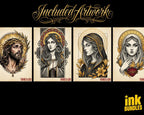 Religious Designs | Procreate + PNG & Ebook| Saints | Tatto art stencils
