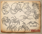 Procreate Tattoo Art Toolkit Bundle - 1,400+ Stamps & Brushes