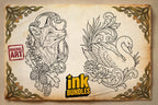 Art Nouveau Ornamental Forest Animals | Procreate| Custom Art | PDF book