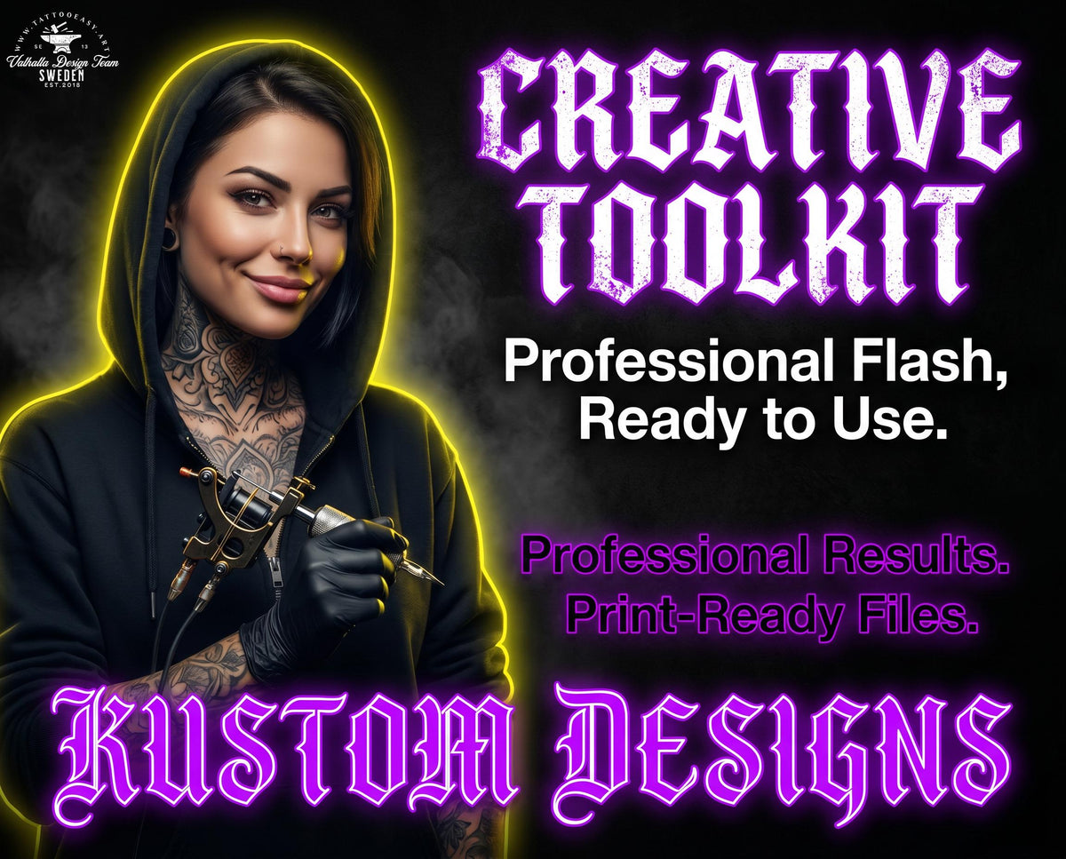 Japanese Tattoo Artist XXL – Procreate Stamps & Watercolor Kit