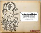 Religious Designs | Procreate + PNG & Ebook| Saints | Tatto art stencils