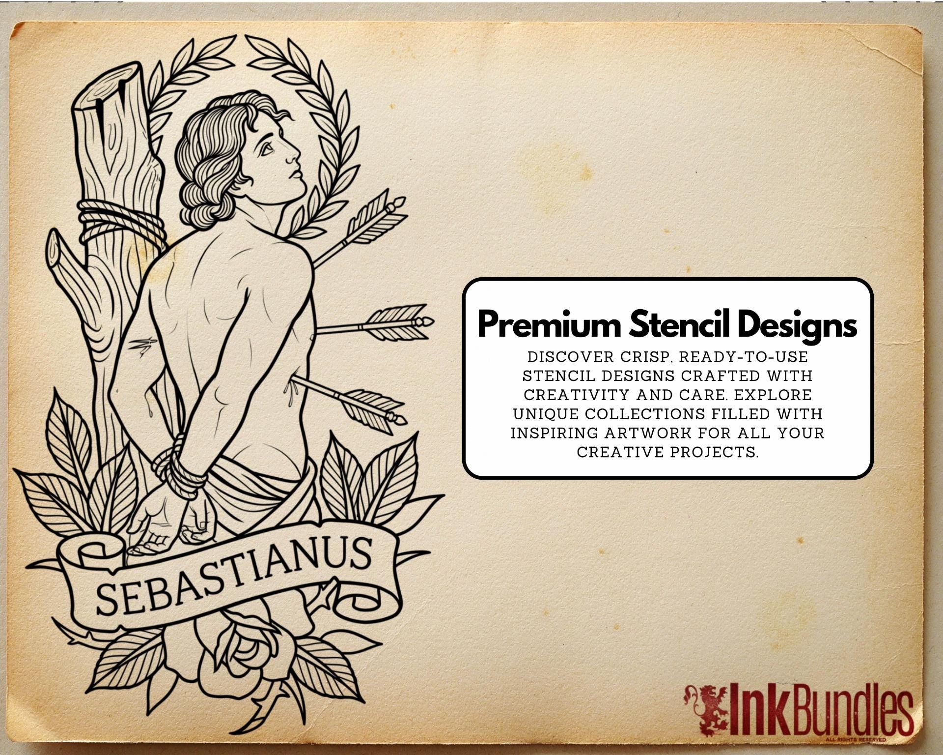 Religious Designs | Procreate + PNG & Ebook| Saints | Tatto art stencils