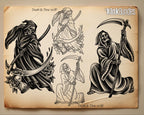 2026 Traditional Tattoo Procreate Stamp Collection