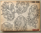 Decorative Frames Tattoo Stencil art – Frame templates & Designs Procreate | PNG | PDF Tattoo References