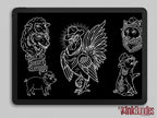 Procreate Barnyard Flash | Old mcflash | unique tattoo stencil collection