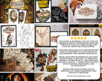 Japanese Tattoo Artist, Watercolor & Flash design kit
